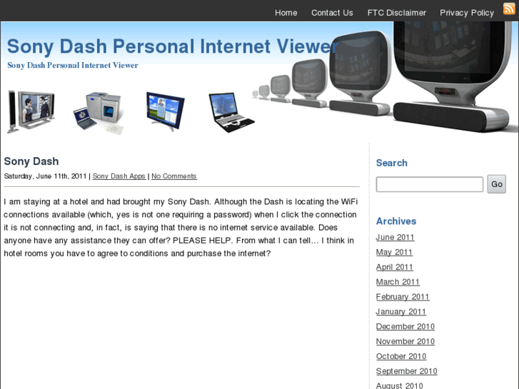 www.sonydashpersonalinternetviewer.com