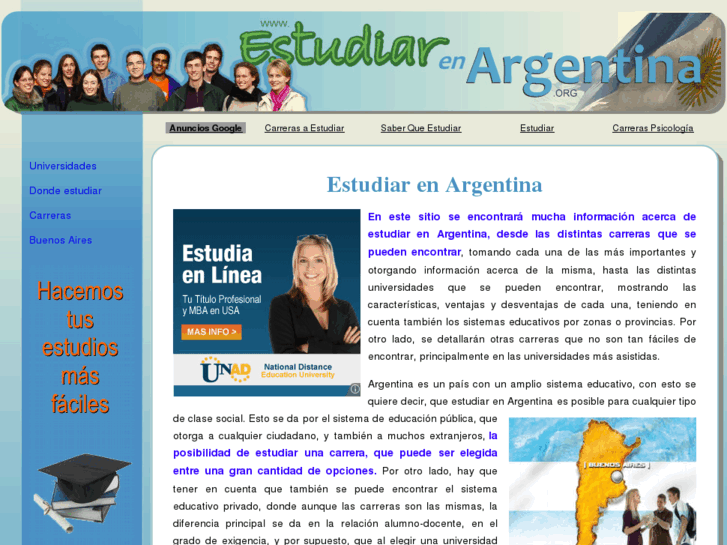 www.estudiarenargentina.org