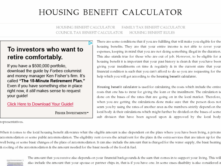 www.housingbenefitcalculator.net