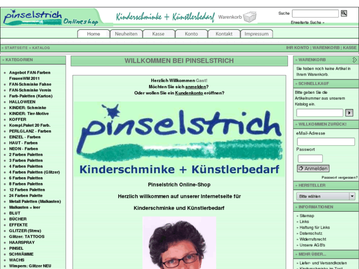 www.kinderschminke-kuenstlerbedarf.de