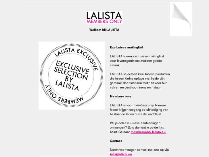 www.lalista.eu