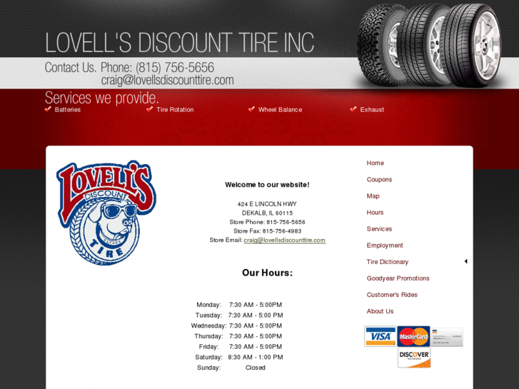 www.lovellsdiscounttire.com