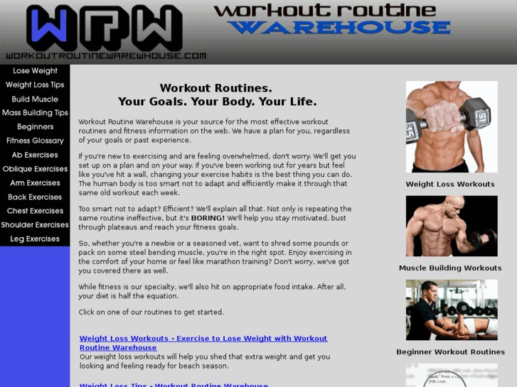 www.workoutroutinewarehouse.com