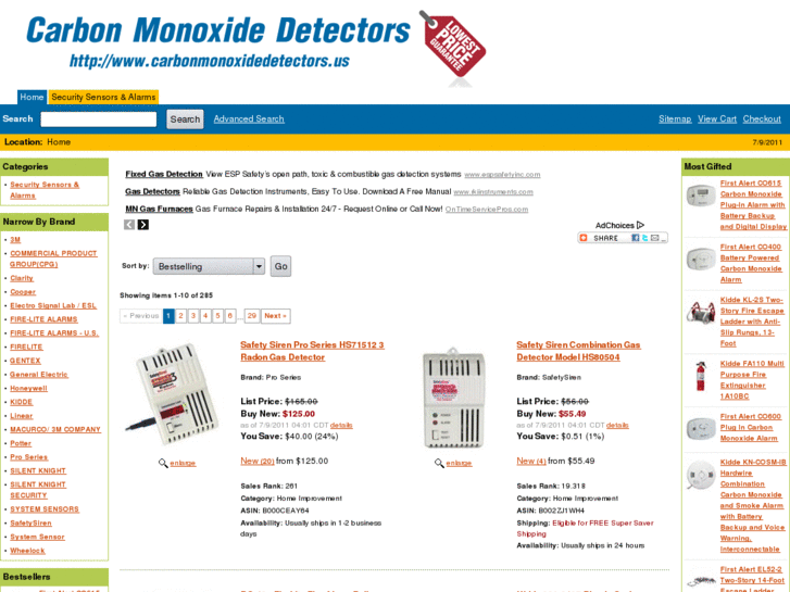 www.carbonmonoxidedetectors.us