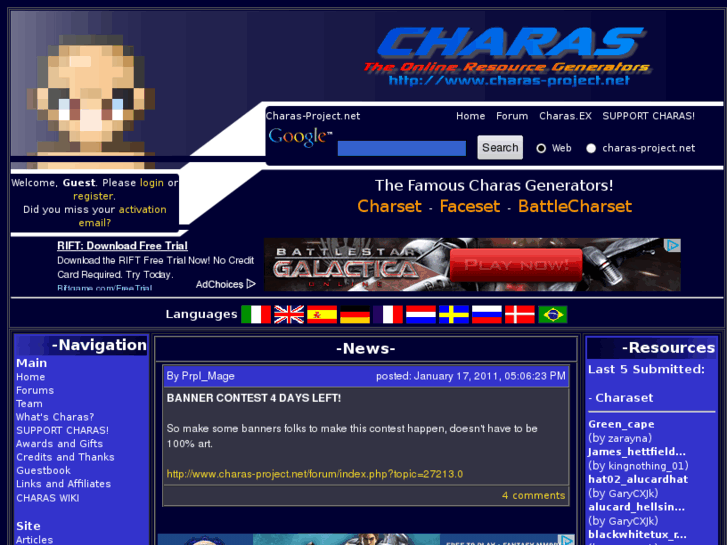 www.charas-project.net