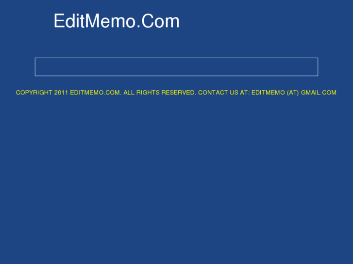 www.editmemo.com