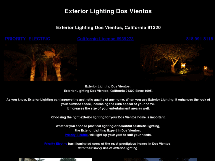 www.exteriorlightingdosvientos.com