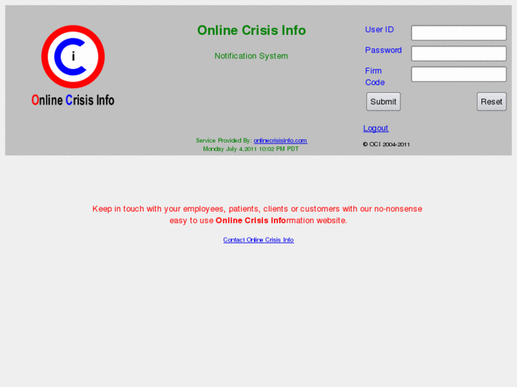 www.onlinecrisisinfo.com