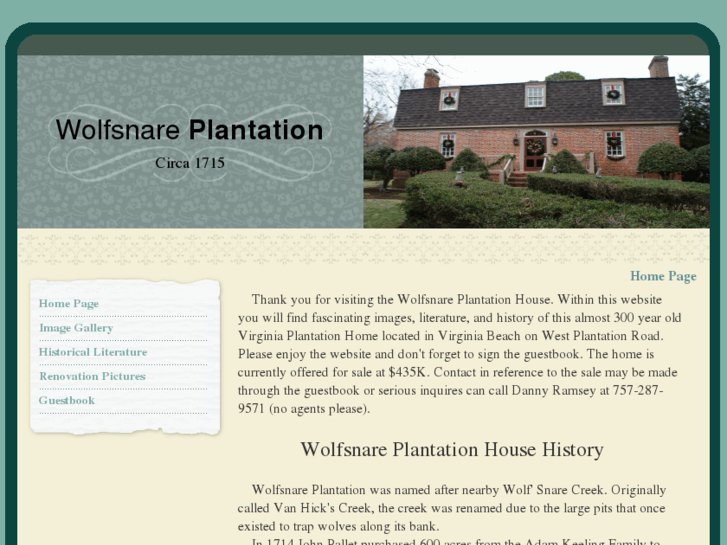 www.wolfsnareplantationhouse.com