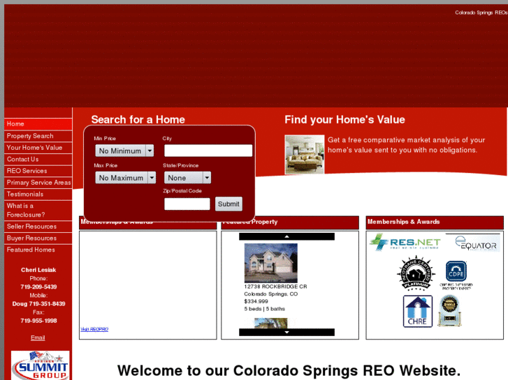 www.coloradospringsbankownedproperties.com