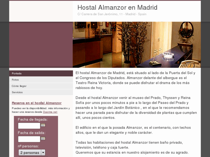 www.hostal-almanzor-madrid.es