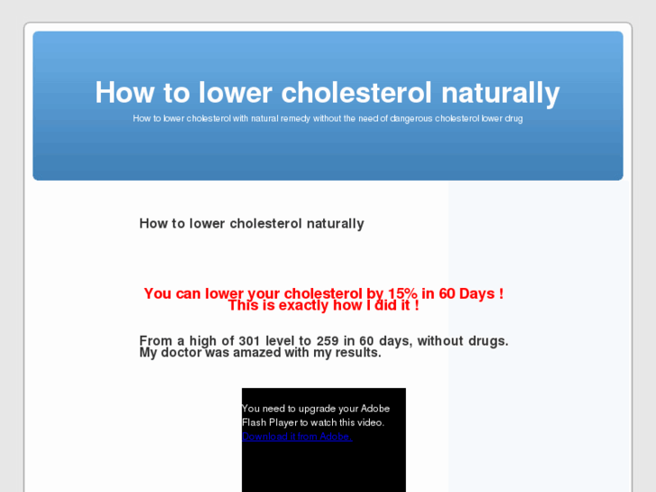 www.howtoreducecholesterol.com