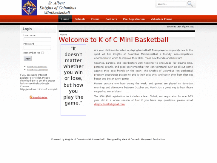 www.knightsofcolumbusminibasketball.com