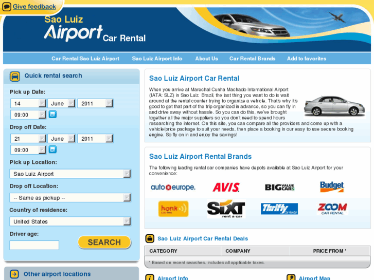 www.saoluizairportcarrental.com