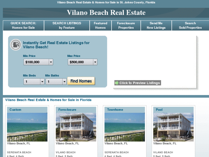 www.vilanobeachrealestateflorida.com