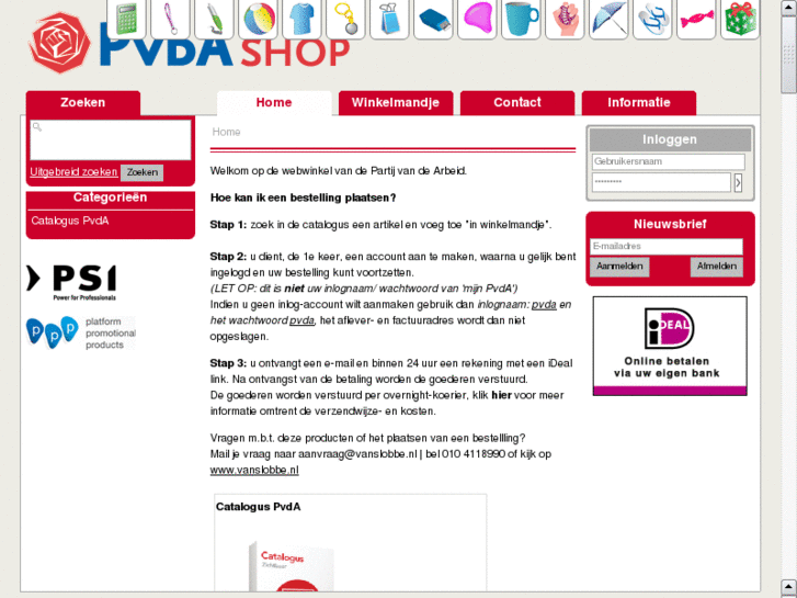 www.pvdashop.nl