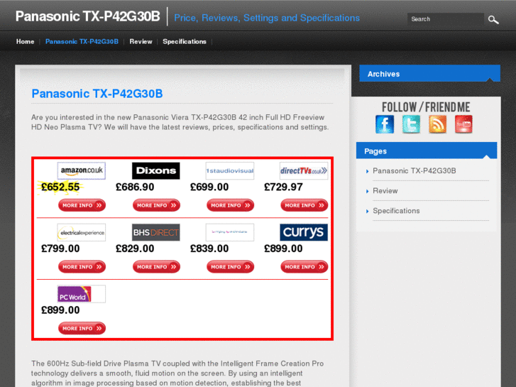 www.tx-p42g30b.com