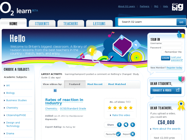 www.o2learn.co.uk