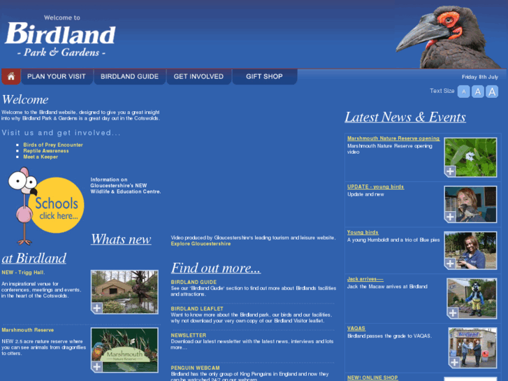 www.birdland.co.uk