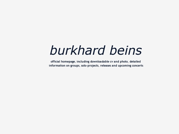 www.burkhardbeins.de