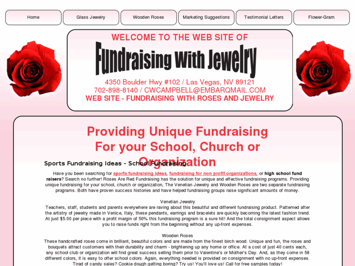 www.fundraisingwithrosesandjewelry.com
