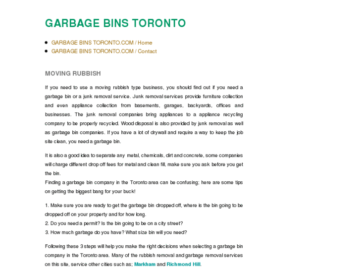 www.garbagebinstoronto.com