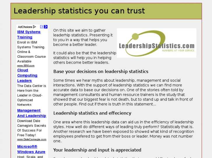 www.leadershipstatistics.com