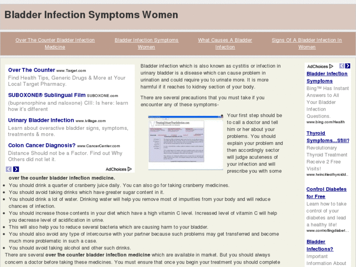 www.bladderinfectionsymptomswomen.com