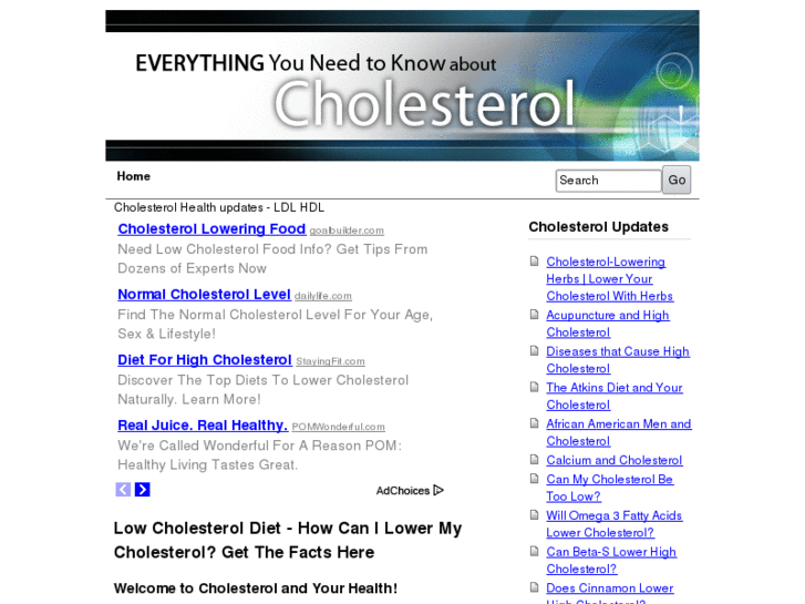 www.cholesterol-and-your-health.com