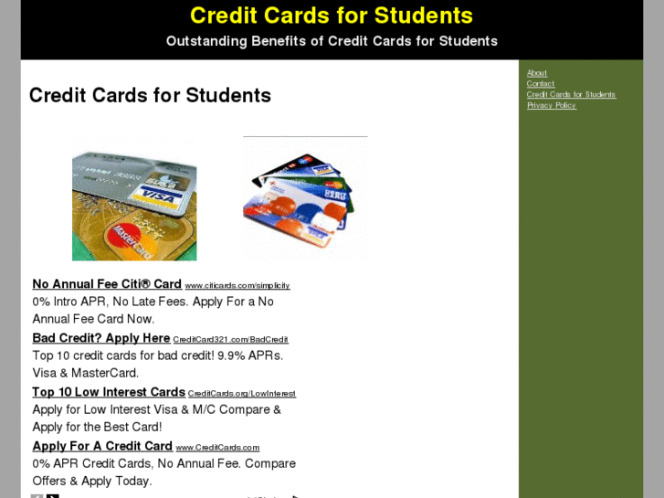 www.creditcardsforstudents.org