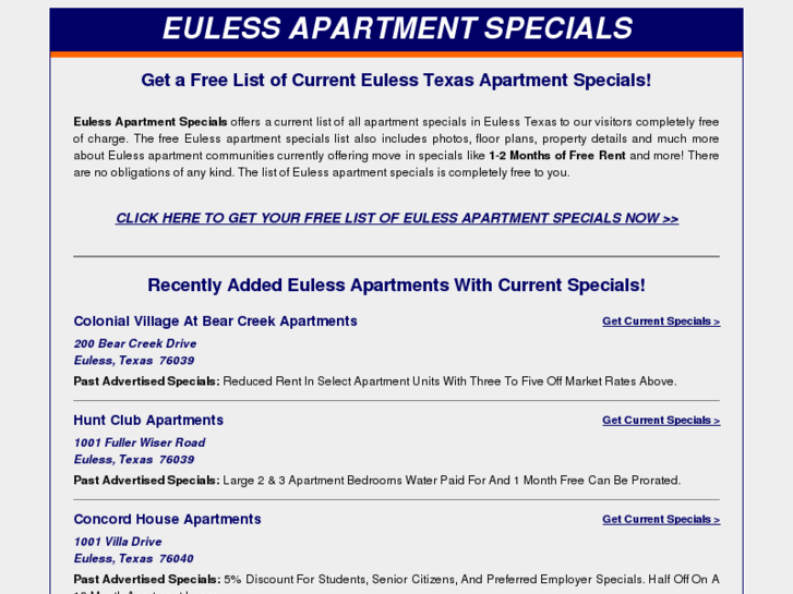 www.euless-apartment-specials.info