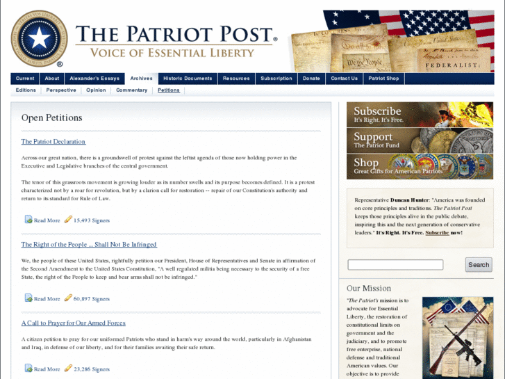 www.patriotpetitions.us