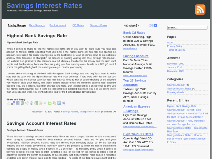 www.savings-interestrates.com