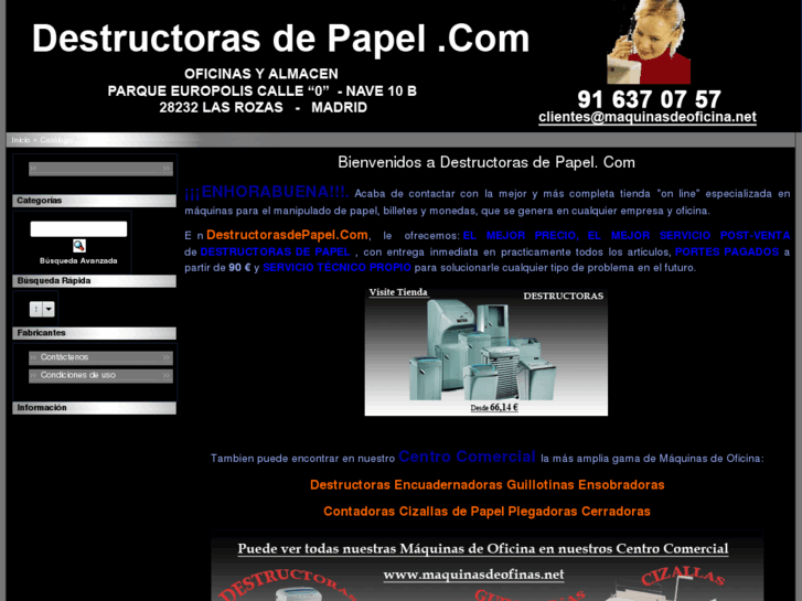 www.destructorasdepapel.com