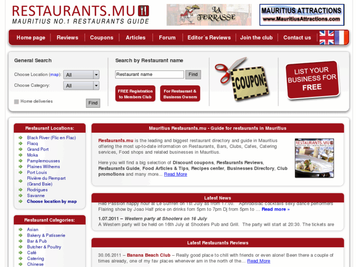 www.restaurants.mu