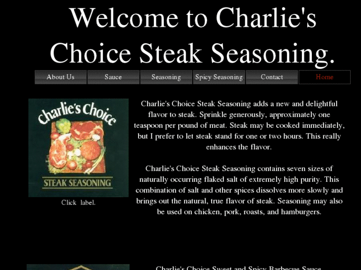 www.charlieschoiceseasoning.com