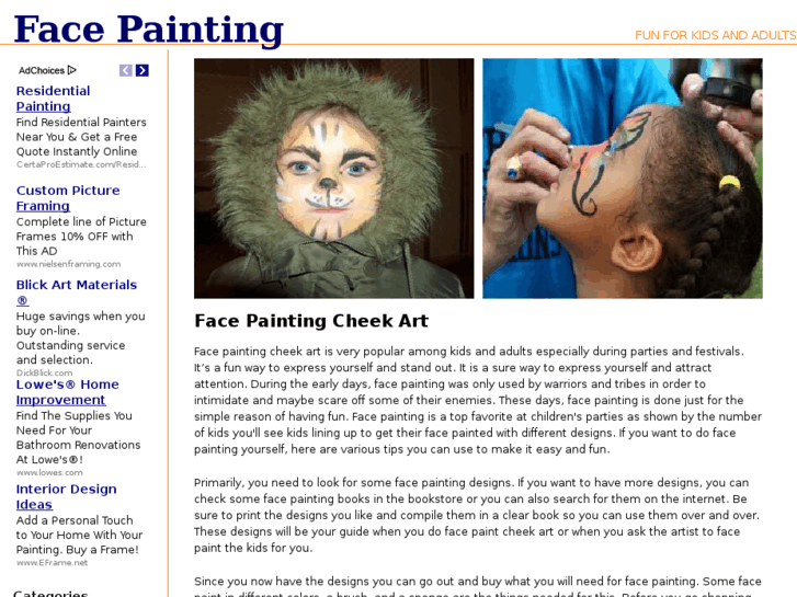 www.facepaintingcheekart.com