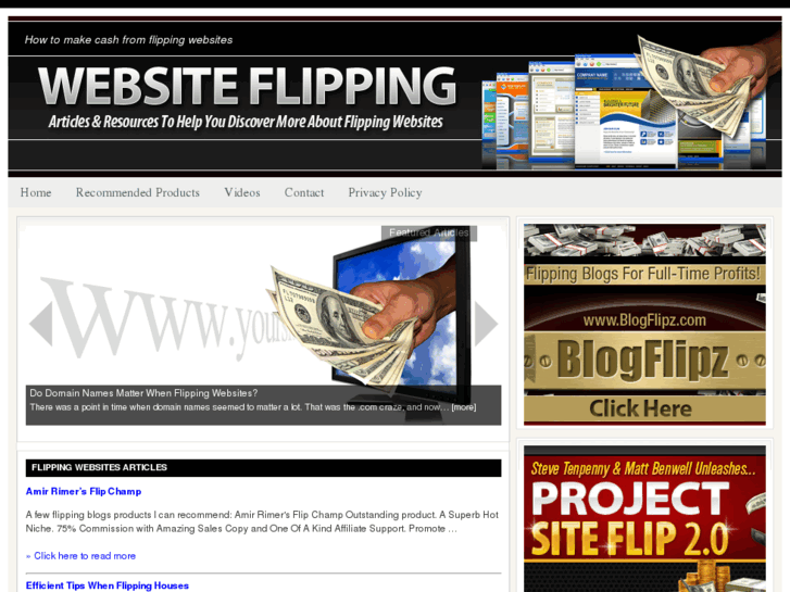 www.flippingwebsitesforcash.info