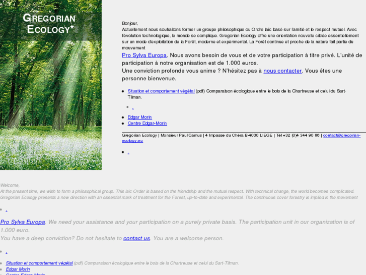 www.gregorian-ecology.eu