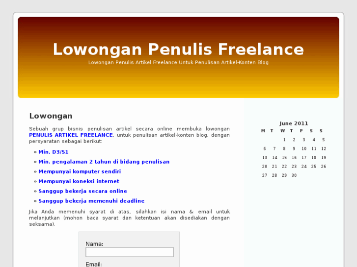 www.lowonganpenulis.com