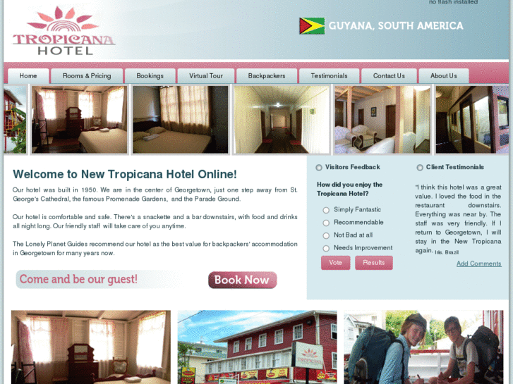 www.newtropicanahotel.com