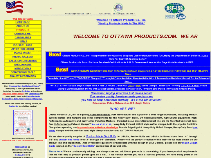 www.ottawaproducts.com