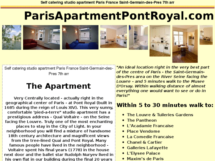 www.parisapartmentpontroyal.com