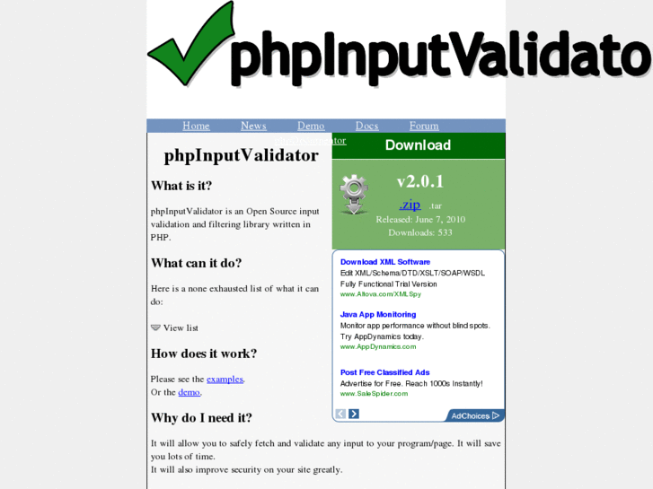 www.phpinputvalidator.org