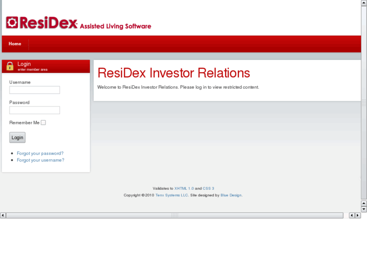 www.residex-investor-relations.com