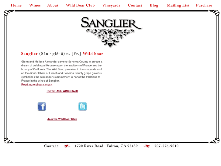 www.sangliercellars.com