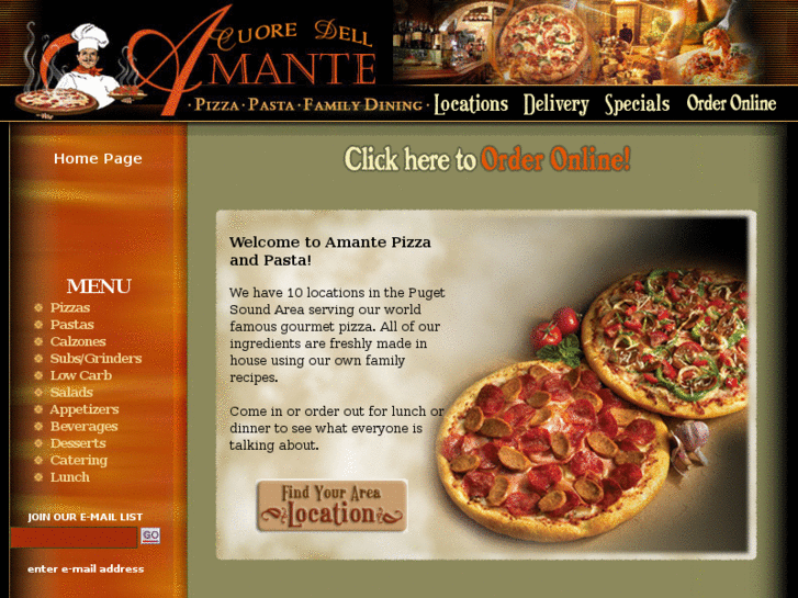 www.amantepizzaandpasta.com