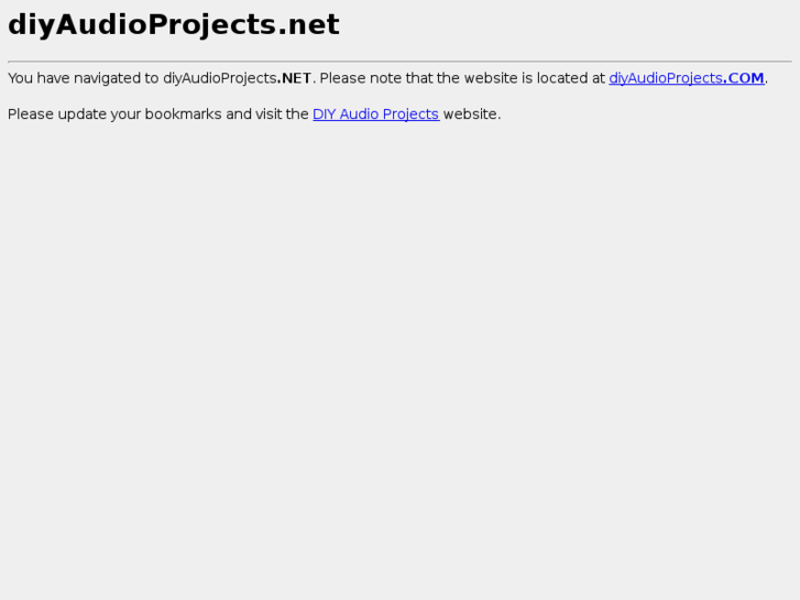 www.diyaudioprojects.net