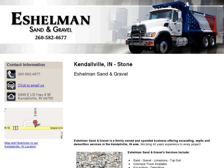 www.eshelmanexcavatingkendallville.com