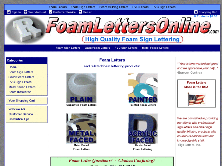 www.foamlettersonline.com
